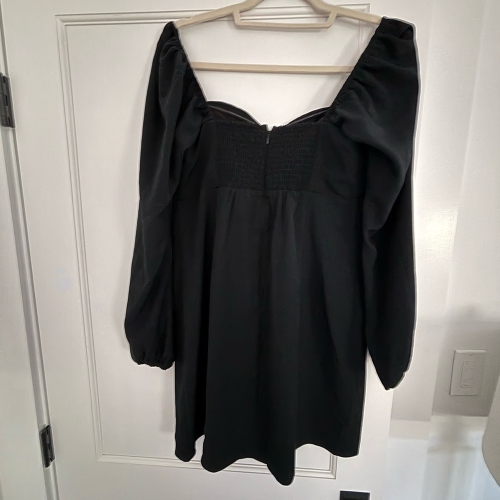 Abercrombie & Fitch Black Long Sleeve Dress. Size: Large TALL